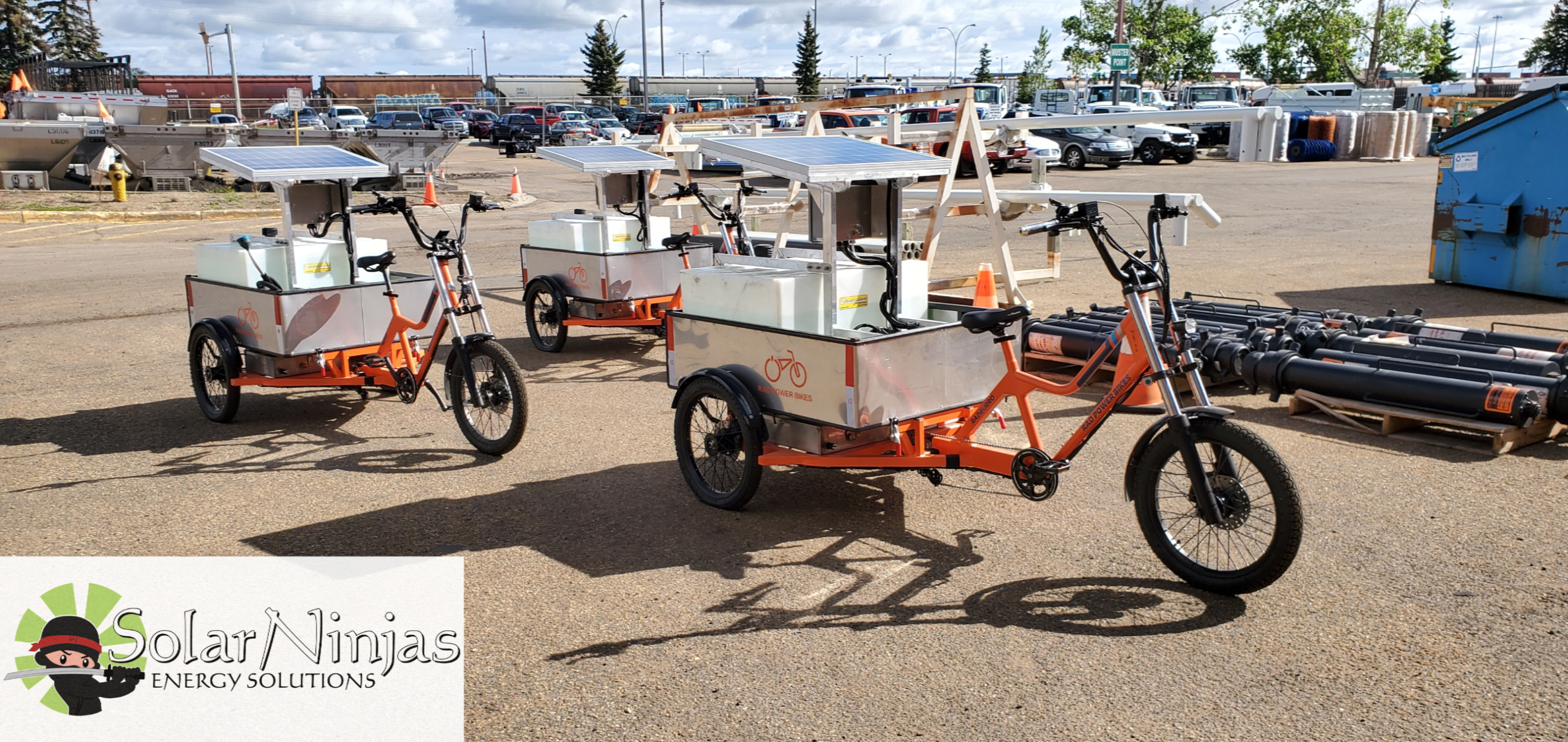 Utility E-Bikes with solar power!