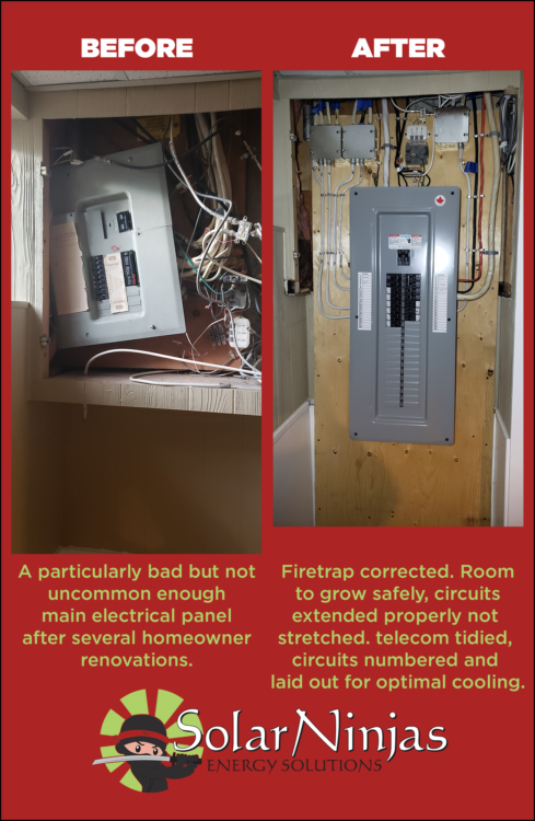 SolarNinjas Panel Change Before & After