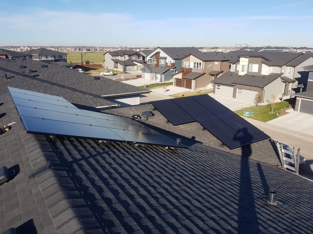 8.7 KW solar panels - Residential solar installation in alberta