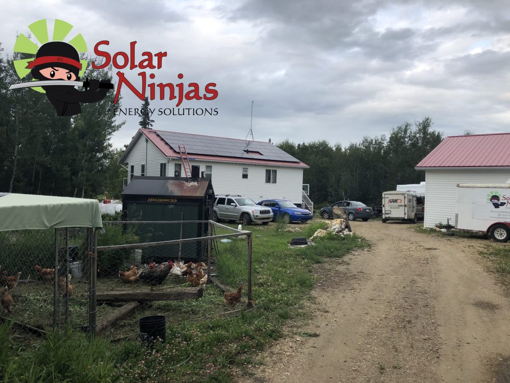 10.0 kW solar panels by solar ninjas on an Acreage Steel Roof